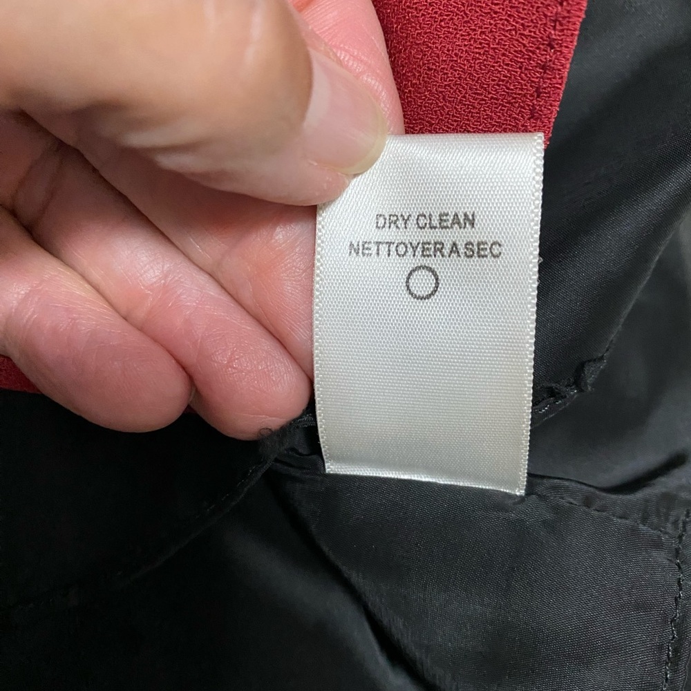 Trina Turk Burgandy & Black Colorblock Dress in Size 8. - Picture 6 of 11